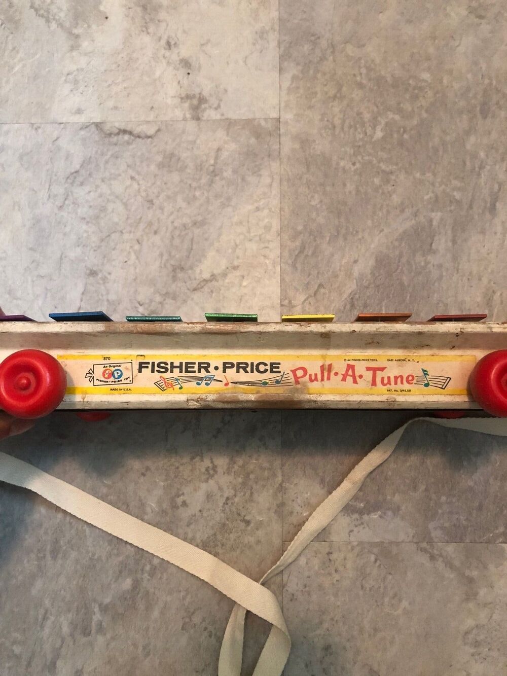 Vintage 1964 Fisher-Price Pull-A-Tune #870 Xylophone No Mallet